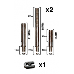 Prolongadores de Valvula X-Sauce Presta Tubeless Desmontables con Rosca